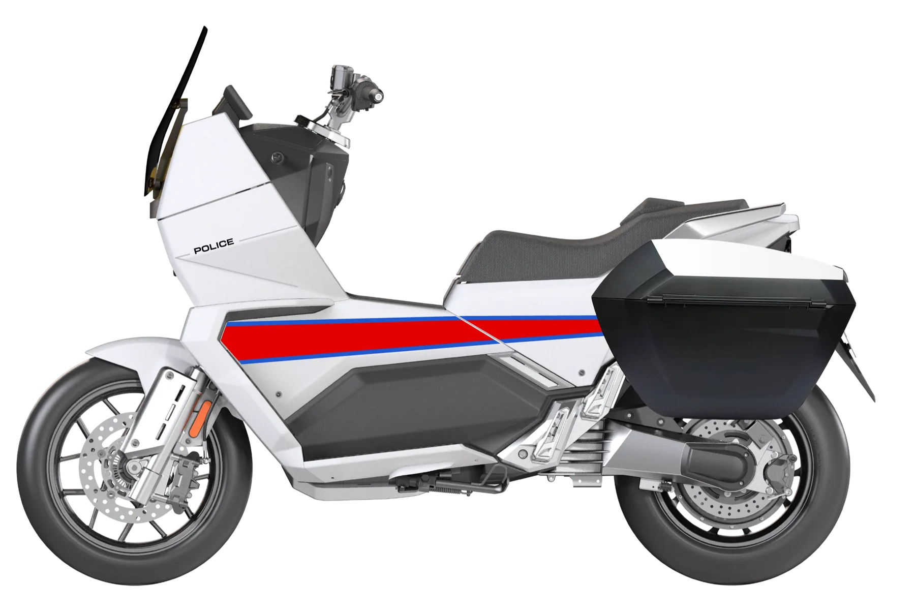EVREV customized police motorcycle design
