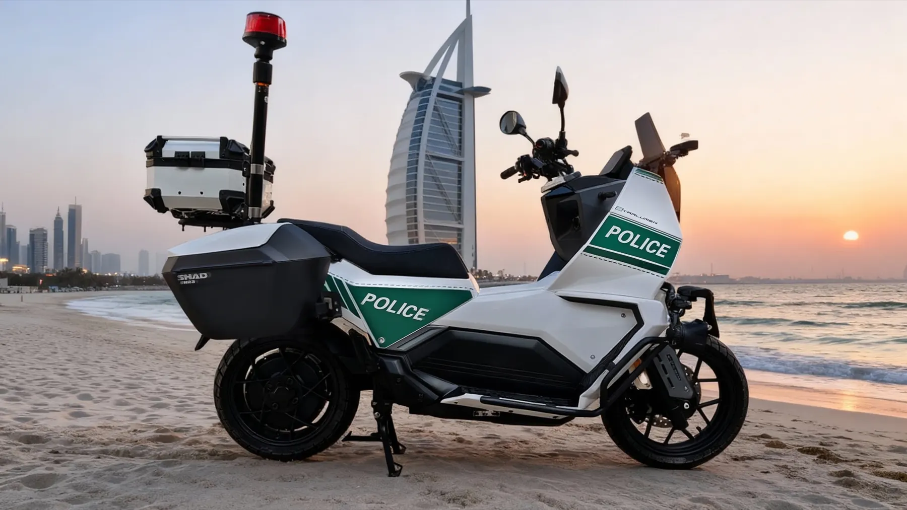EVREV police motorcycle fleet in Dubai